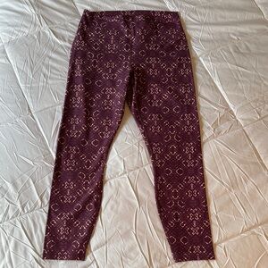 Fabletics Purple Patterned Leggings